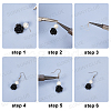 SUNNYCLUE DIY Flower Dangle Earring Making Kits DIY-SC0001-36-4