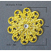 Brass Vintage Filigree Findings X-KK-B554-G-1