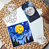 Moon Theme Carbon Steel Cutting Dies Stencils DIY-WH0309-1359-7