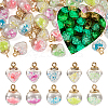 50Pcs 10 Styles Glow in the Dark Luminous Glass Globe Pendants FIND-TA0002-24-13