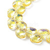 Electroplate Glass Beads Strands EGLA-A036-11A-FP01-3