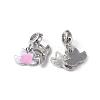 Alloy Enamel European Dangle Charms MPDL-Q208-092-2