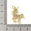 Brass Micro Pave Cubic Zirconia Pendants KK-N254-121G-3