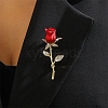 Rose Alloy Enamel Brooches PW-WG7E3FB-01-2