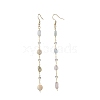 Handmade Natural Morganite Beaded Chains Earring & Necklaces Sets SJEW-JS01342-01-6