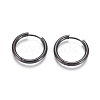 304 Stainless Steel Huggie Hoop Earrings EJEW-F111B-21mm-B-1