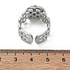 304 Stainless Steel Cuff Ring Components SA-CBA37BC-17C-P-3