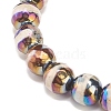 Natural Tibetan Agate Round Beaded Stretch Bracelet BJEW-JB08318-01-4