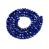 Transparent Electroplate Glass Beads Strands LS-EGLA-Q131-01A-01-2