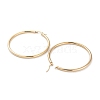 Ring 304 Stainless Steel Hoop Earrings for Women Men EJEW-B049-01H-G-2