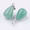 Natural Green Aventurine Pendants G-K187-04G-2