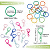 15Pcs Spray Painted Alloy Swivel Snap Hook Clasps FIND-TA0010-57-3