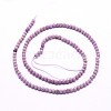 Natural Lepidolite/Purple Mica Beads Strands G-G823-16-3mm-2