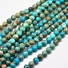 Natural Imperial Jasper Round Bead Strands G-I103-6mm-03-1