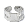 304 Stainless Steel Cuff Rings RJEW-M019-39P-2