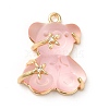 Transparent Resin Crystal Rhinestone Pendants KK-H438-04G-02-2