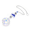 K9 Crystal Glass Big Pendant Decorations HJEW-PW0001-012B-2