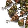 Natural Unakite Pendants G-B127-03P-04-1