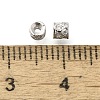 925 Sterling Silver Micro Pave Clear Cubic Zirconia Spacer Beads STER-U006-16P-3