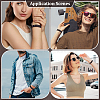 15Pcs Imitation Leather Simple Plain Cord Bracelet with Alloy Buckles BJEW-ME0001-06A-5