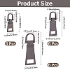 18Pcs 3 Styles Alloy Zipper Pull Tabs FIND-CY0001-83B-2