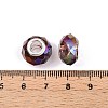 Transparent Glass European Beads X-GPDL-N004-D14mm-A08-3