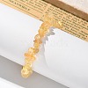 Chips Natural Citrine(Dyed & Heated) Beaded Stretch Bracelets BJEW-JB01826-08-8