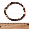 Natural Red Jasper Bead Stretch Bracelets BJEW-K212-A-012-3