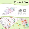 70Pcs 10 Colors Translucent Resin Beads RESI-YW0001-74-2
