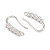 Brass Rhinestone Earring Hooks KK-C261-01C-P-2