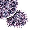 Opaque Picasso Cylinder Glass Beads SEED-Q039-06A-07-1
