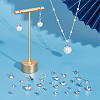 80Pcs 4 Styles 201 Stainless Steel Bead Cap Pendant Bails STAS-UN0063-51-4