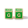 Rack Plating Brass Enamel Beads KK-B060-04G-02G-2