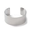 Brass Plain Wide Cuff Bangles BJEW-D039-03P-2