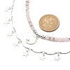 2Pcs 2 Style Alloy Moon & Star Charm Necklaces Set NJEW-JN04065-5