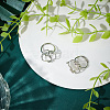 2Pcs Adjustable Brass Finger Rings Components FIND-GO0002-77C-3