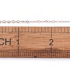Brass Flat Oval Cable Chains CH030-RG-6