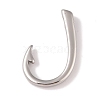 Non-Tarnish 304 Stainless Steel Hook Clasps STAS-C109-06P-1