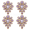 4Pcs Teardrop Shape Hotfix Rhinestone PATC-FG0002-25C-1