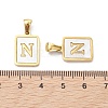 Ion Plating(IP) 304 Stainless Steel Pave Shell Pendants STAS-G327-01G-N-3