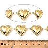 304 Stainless Steel Heart Link Chains CHS-G042-06G-2