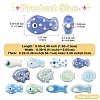 12Pcs 12 Styles Handmade Porcelain Beads PORC-FS0001-63-3