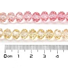 Transparent Painted Glass Beads Strands X1-DGLA-A034-T6mm-A09-3