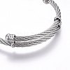 304 Stainless Steel Bangles BJEW-O163-02P-4