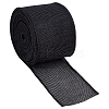 Polyester Imitation Burlap  Ribbon SRIB-WH0017-03C-1