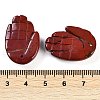 Natural Red Rainbow Jasper Pendants G-K359-03M-3