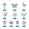 Alloy Rhinestone Pendants RB-TA0001-04-15