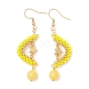 Natural Mashan Jade Dangle Earrings EJEW-MZ00544-02-2