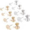 304 Stainless Steel Stud Earring Findings STAS-UN0015-23-5