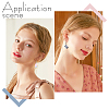 5 Styles Iron Resin Dangle Earring Sets EJEW-UN0002-80-5